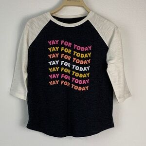 Old Navy Kids Colorful 'Yay for Today' Long Sleeve Tee